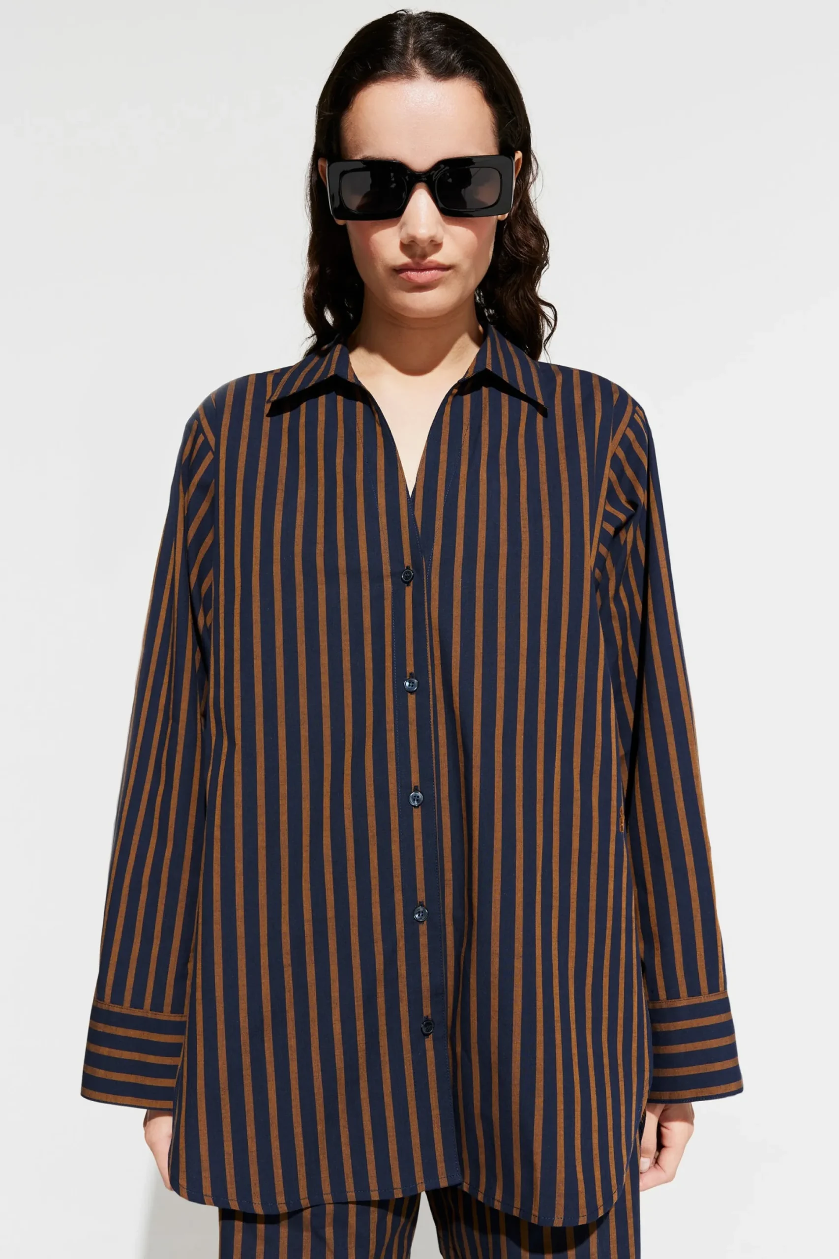 Bettina dk navy stripe