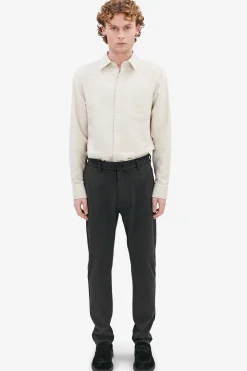 Crimson stretch grey melange