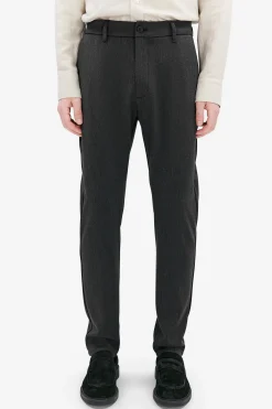 Crimson stretch grey melange