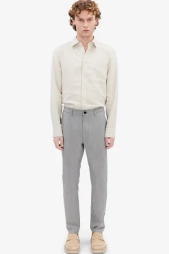 Crimson stretch light grey melange
