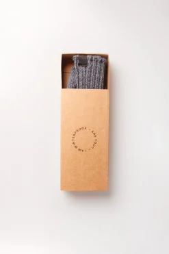Raggsocka dark grey melange