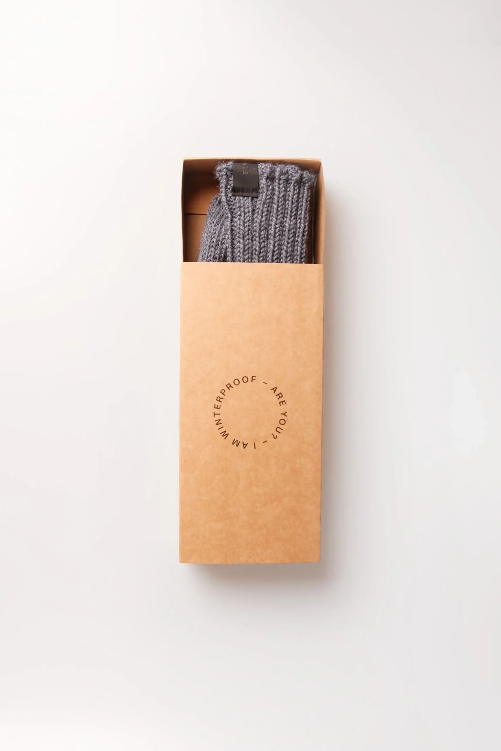 Raggsocka dark grey melange