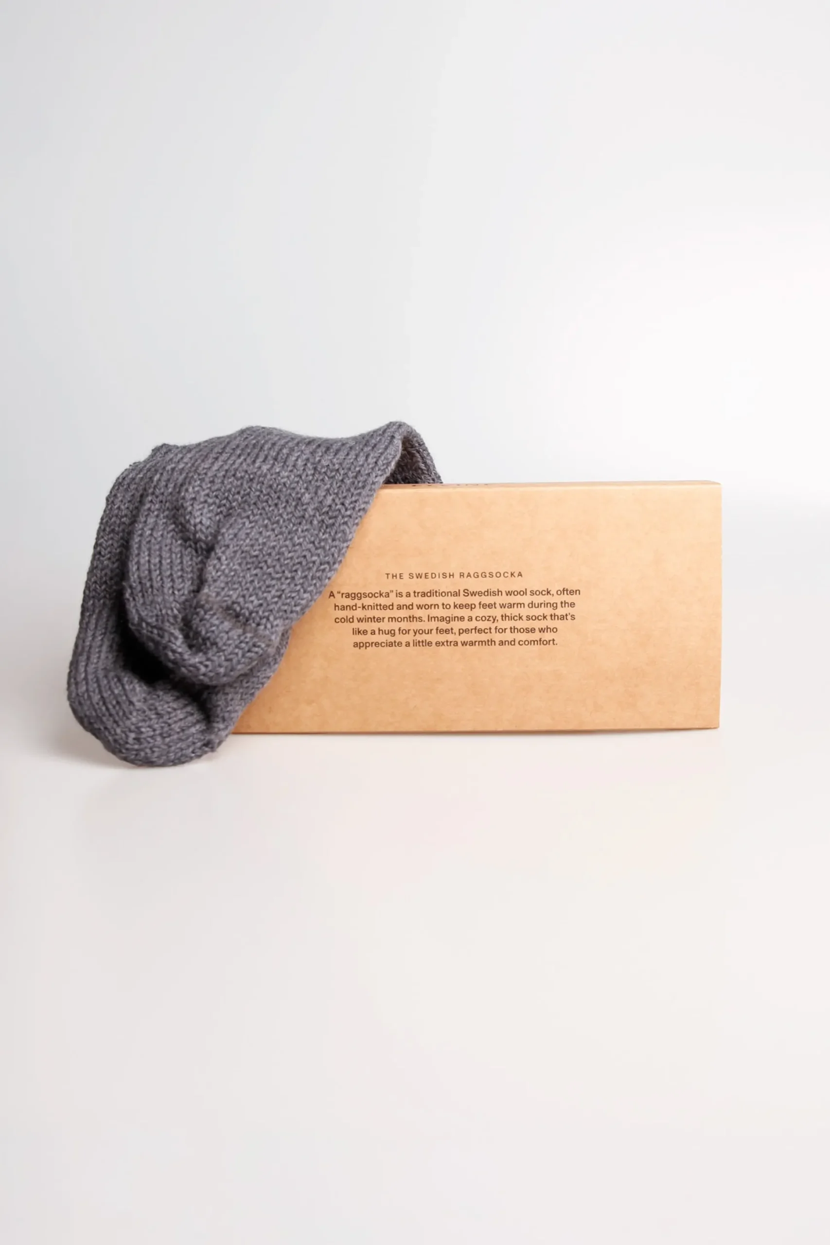 Raggsocka dark grey melange