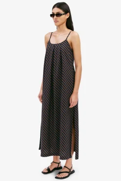 Yvette dk navy stripe