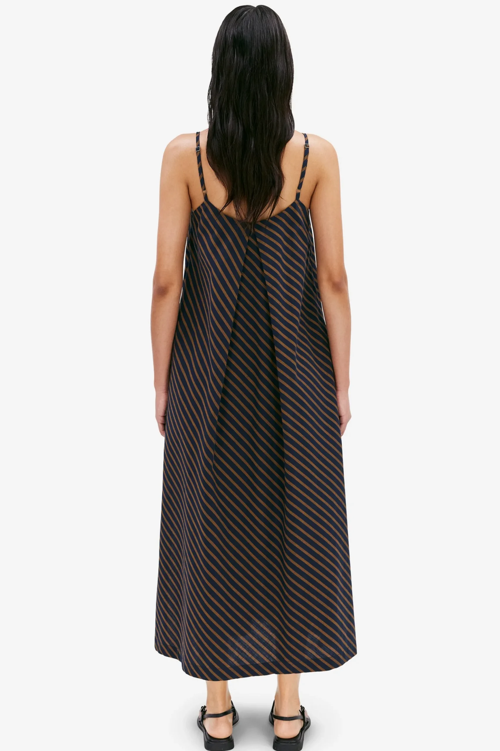 Yvette dk navy stripe